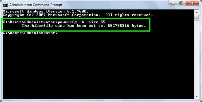 resize hibernate file